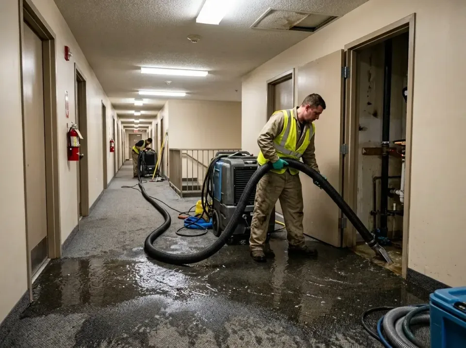 multi-unit-apartment-hallway-f-005 — frequently asked questions, Emergency Burst Pipe Water Extraction & Removal in Clarence…